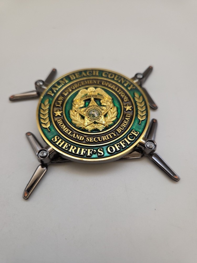 Palm Beach County Sheriff’s Office Pilot Challenge Coin Securing Your Safety
