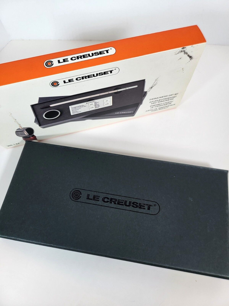 LE CREUSET Wine Thermometer Gift Set NIB