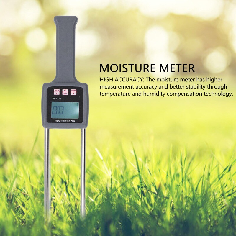 Moisture Meter ABS Housing Digital Displayed Hand-held Moisture Tester