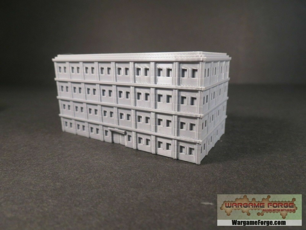 Modern Building 5 - Tabletop Wargame Terrain Battletech Warhammer
