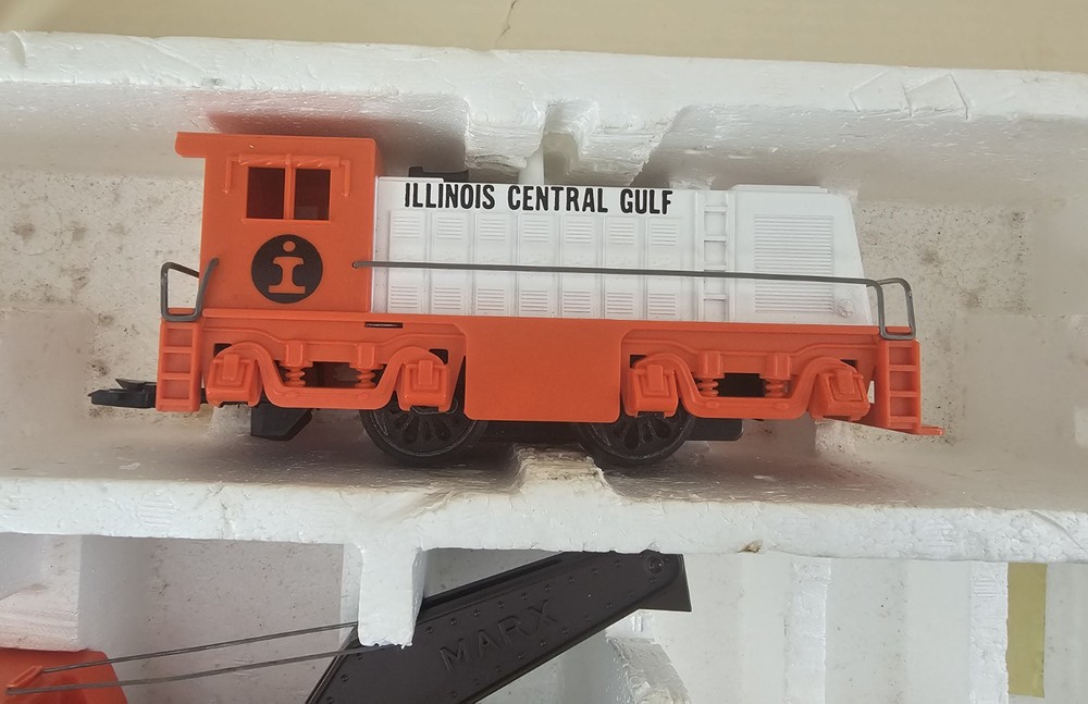 Marx O Scale IC Illinois Central Gulf Freight Work Yardmaster Switcher Train Set