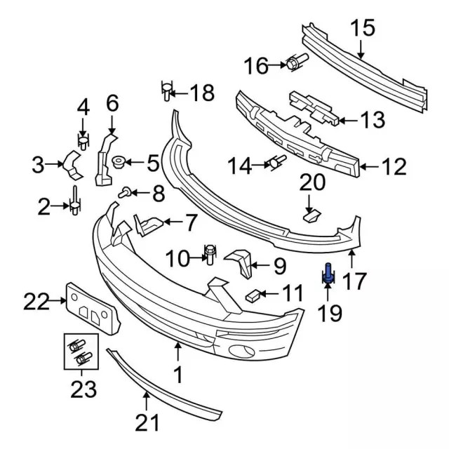 Genuine Ford Valance Panel Bolt W713519S900