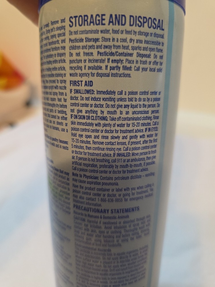 Bed Bug spray Killer Kill bedbug lice dust mite tick flea SPRAYWAY Good Night Lb