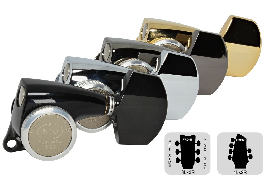 GOTOH SGL510Z-A01 Locking Tuning Machine Midsize-Large Knobs - Pre-Configured