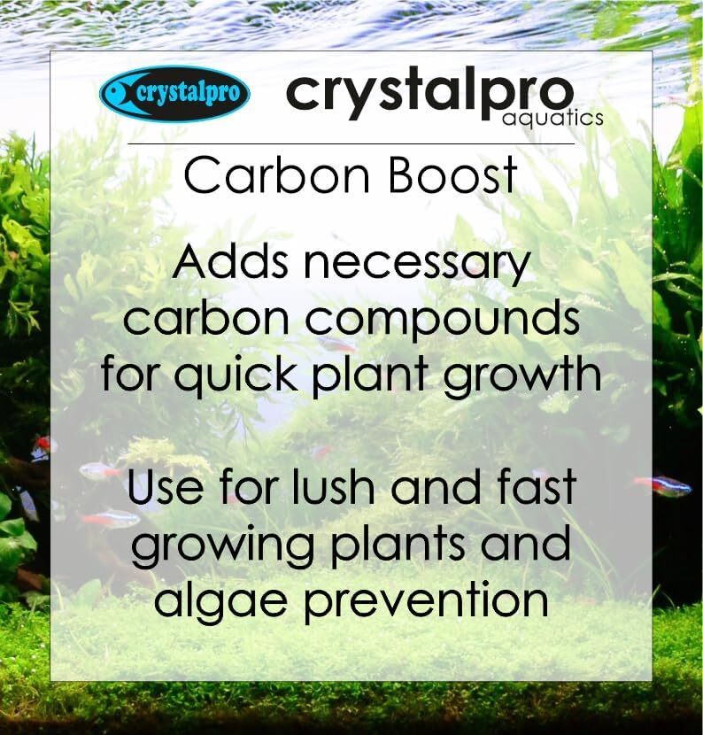 Carbon Boost Concentrated Liquid Carbon for Aquarium Plants Growth Accelerator
