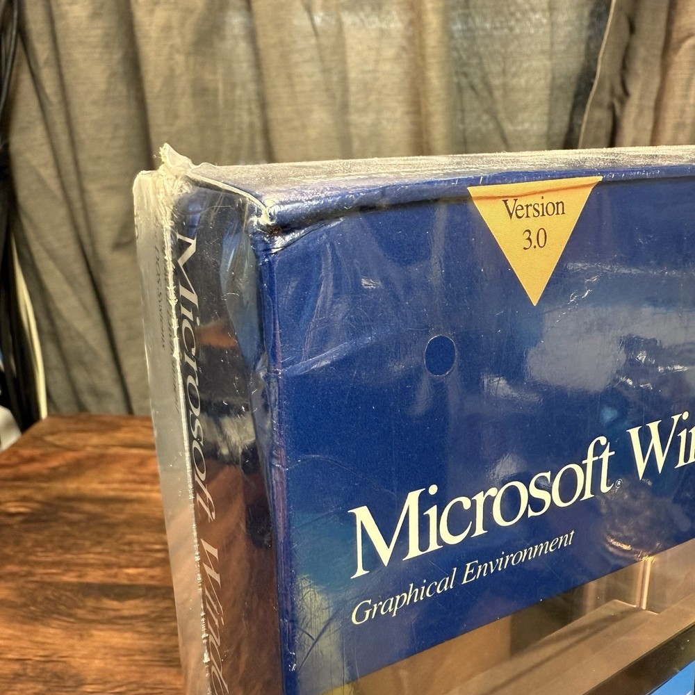 Factory Sealed Microsoft Windows 3.0 Vintage PC Software 3.5" 720K