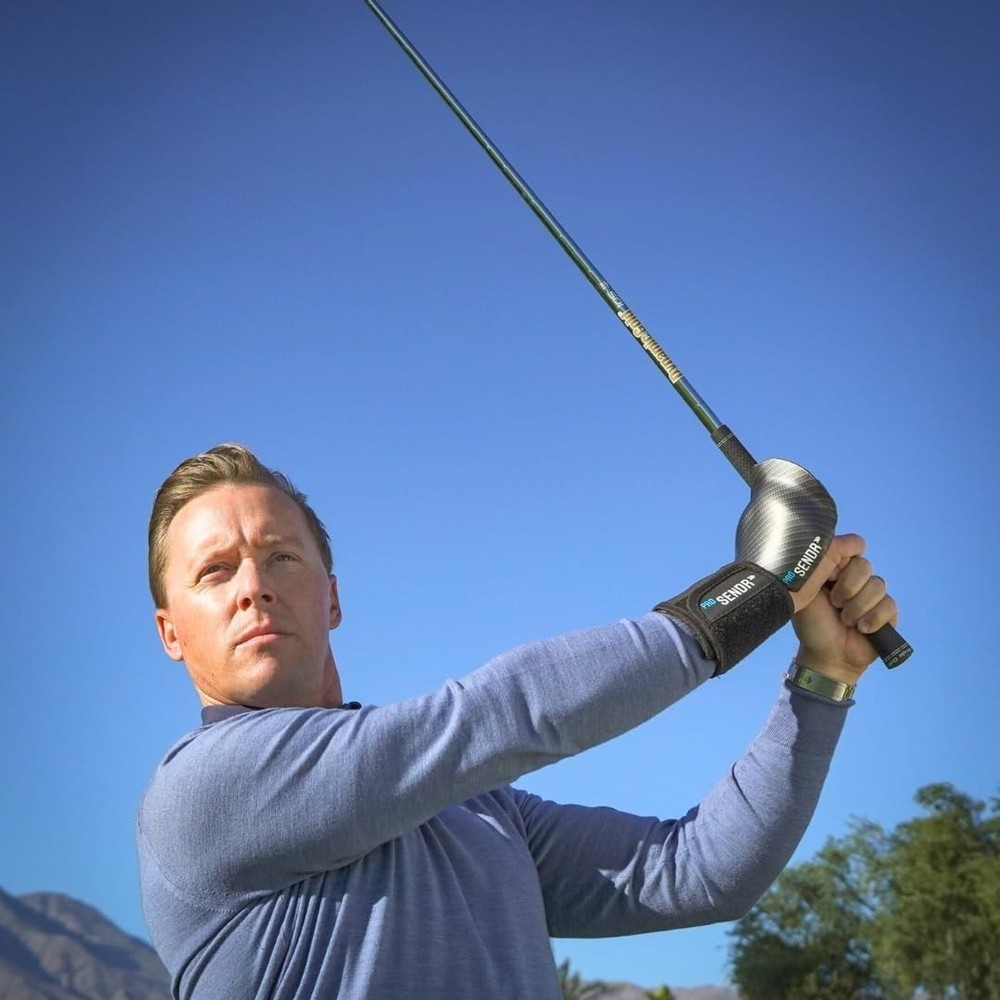 Golf Training Aid | Carbon Fiber Wrist Cradle Plus Compression Sphere | Impro...