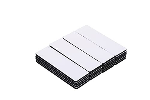 20 Sets Heavy Duty Hook & Loop Adhesive Strips 1x4” Black Sticky Back Fastener