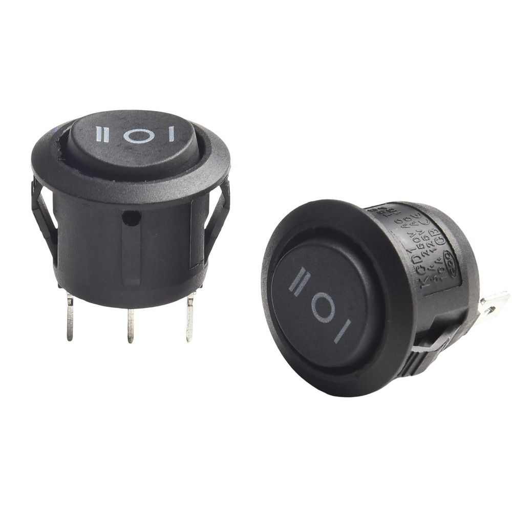3 Pin Rocker Switch Easy Panel Mount Momentary Rocker Switch Convenient Package