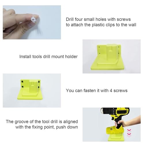 Tool Holder Compatible with 18V Power Tool Wall Mount Portable Holder 20 Pack