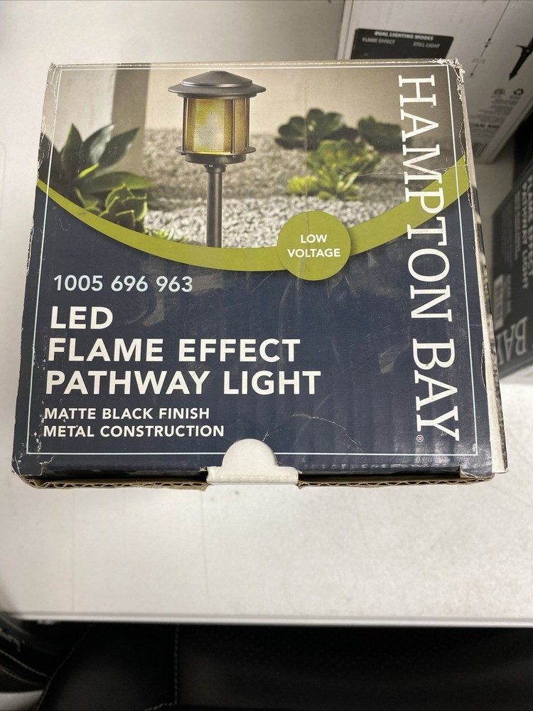 Hampton Bay Ambrose Low Volt 2.4 Lumen LED Path Light w/ Flicker Flame Effect