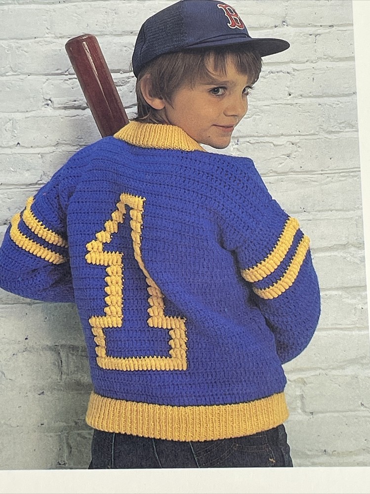 Marshall Cavendish Boys Strike 1 Sweater Crochet Pattern