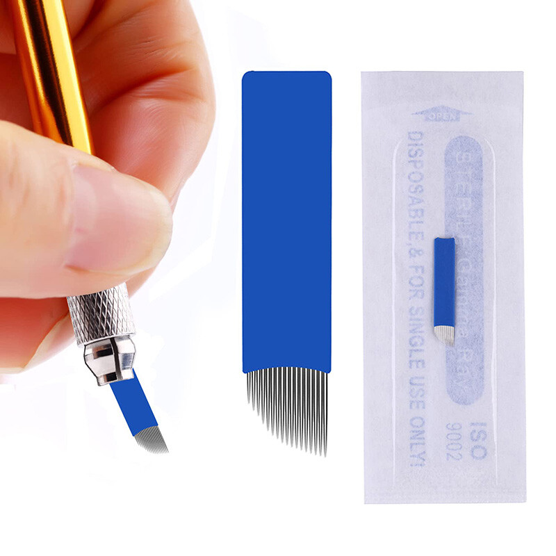 12F Blade Microblading Needles Tattoo Needles Makeup Needle Manual Eyebrow Blade
