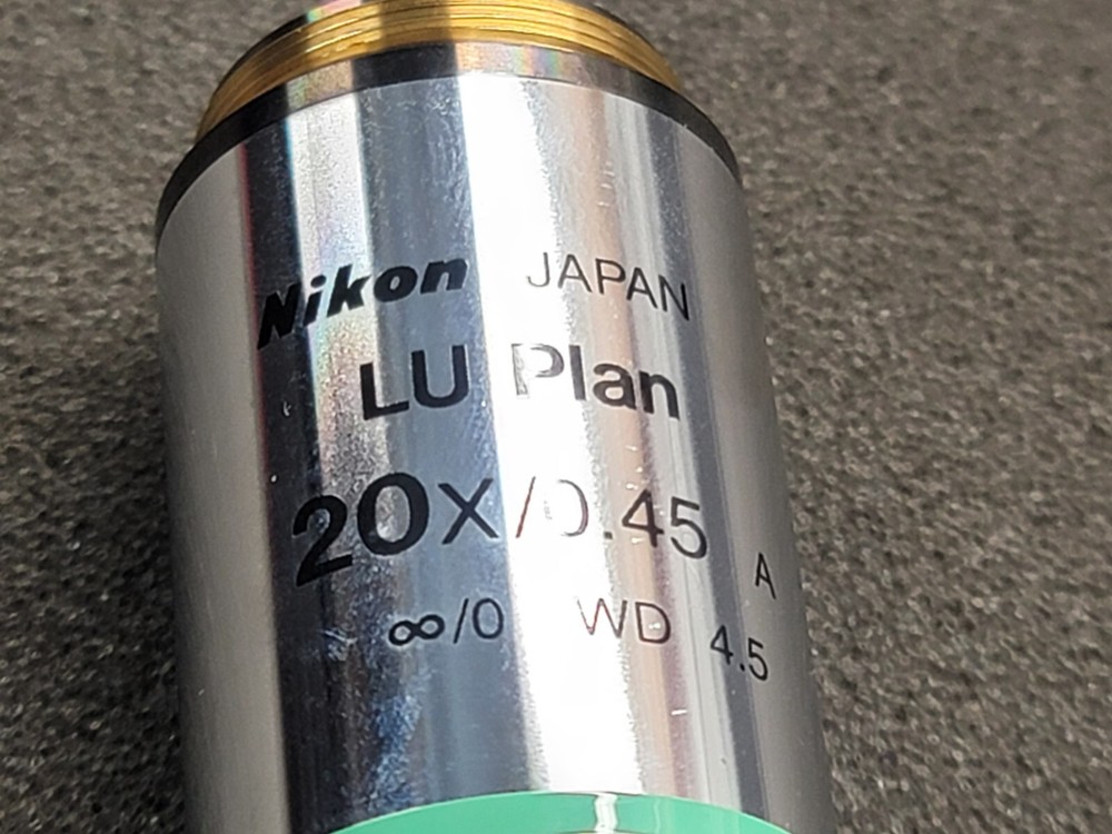 Nikon LU Plan 20X/0.45 A ∞/0 BD Microscope Objective