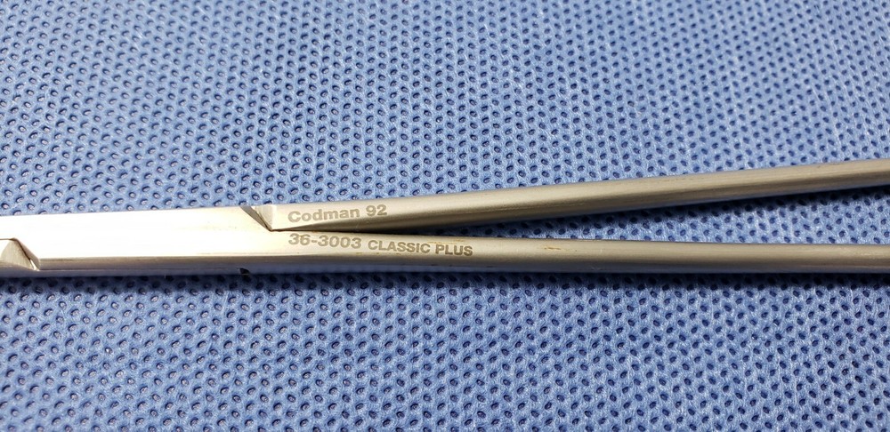Codman 36-3003 Surgical Classic PLUS RYDER Needle Holder 8" Carbide Jaws