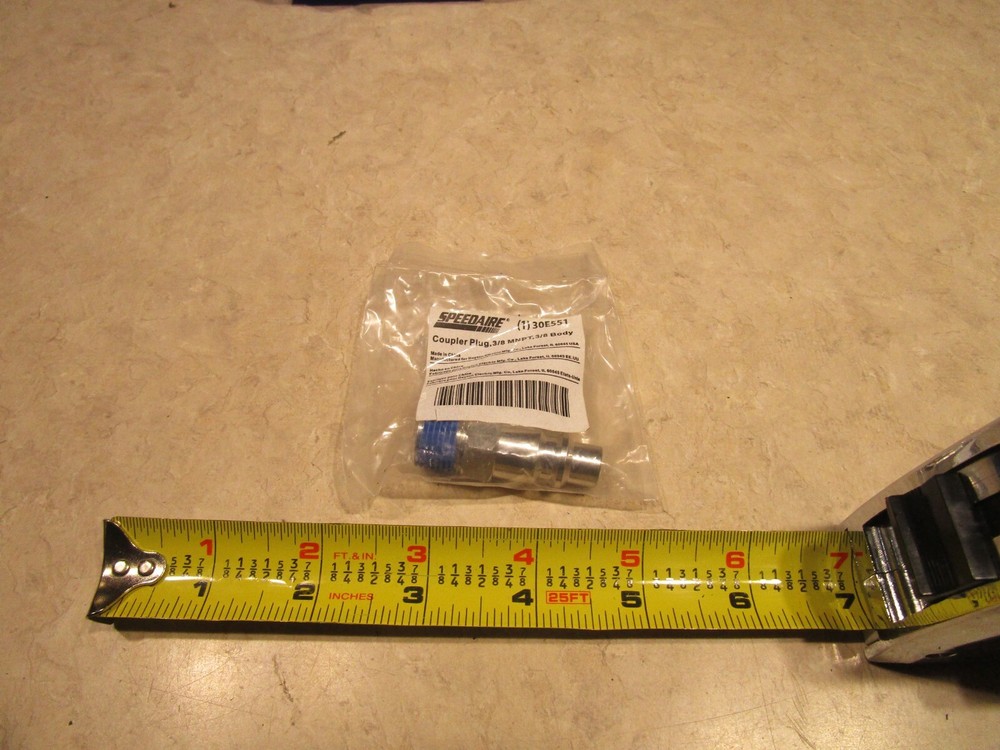 SPEEDAIRE 30E551 COUPLER PLUG, 3/8" MNPT, P0075