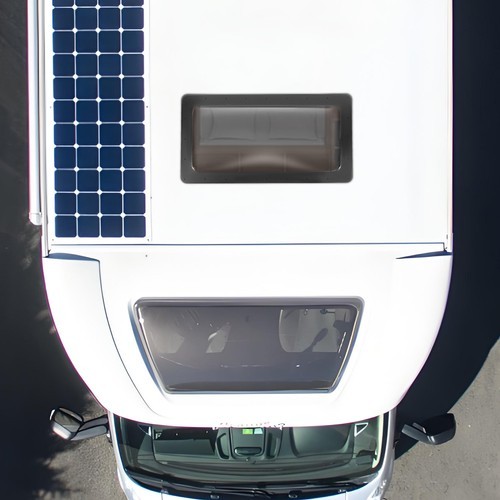 Black 18" x 34" RV Skylight Replacement Cover Camper RV Skylight Outer Cover