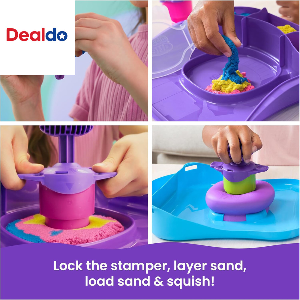 , Squishmotion, Easter Basket Stuffers, Includes 1Lb Moldable Play Sand, Stamper