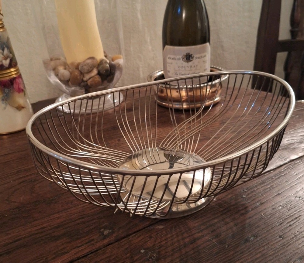 Retro Silver Plated Fruit/Bread Basket by FB Rogers Silver Co