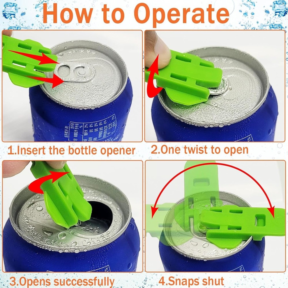 Easy Can Opening Solution: 18-Pcs Dustproof Manual Opener Set in Multiple Colors