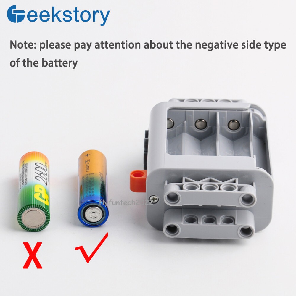 Power Functions AA Battery Box Case and M Motor Technics Robot Car For Le*go