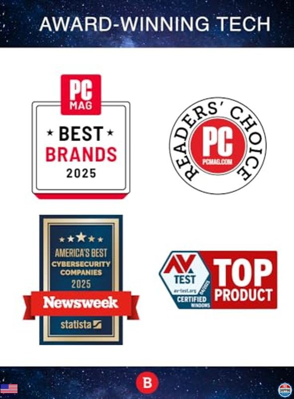 Total Security Antivirus & Internet Protection - 5 Devices, 2 Year Code