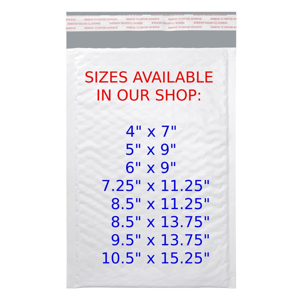 KSK Packaging 8.5" x 11.25" Poly Bubble Mailers Padded Envelopes