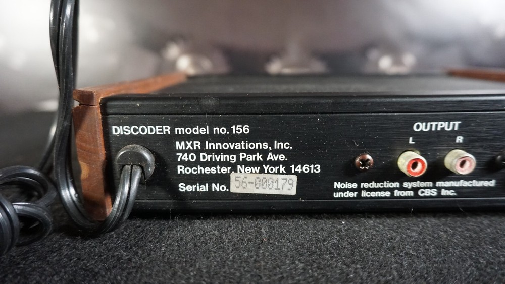 MXR Discoder Model Number 156
