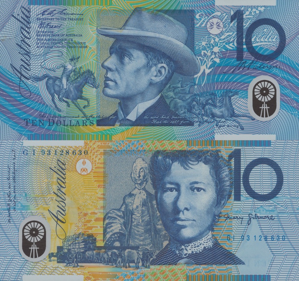 Australia 10 Dollars 1993 P 52a Polymer AU