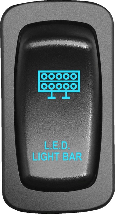 Moose Low Profile ATV/UTV Dashboard Light Bar Switch Blue