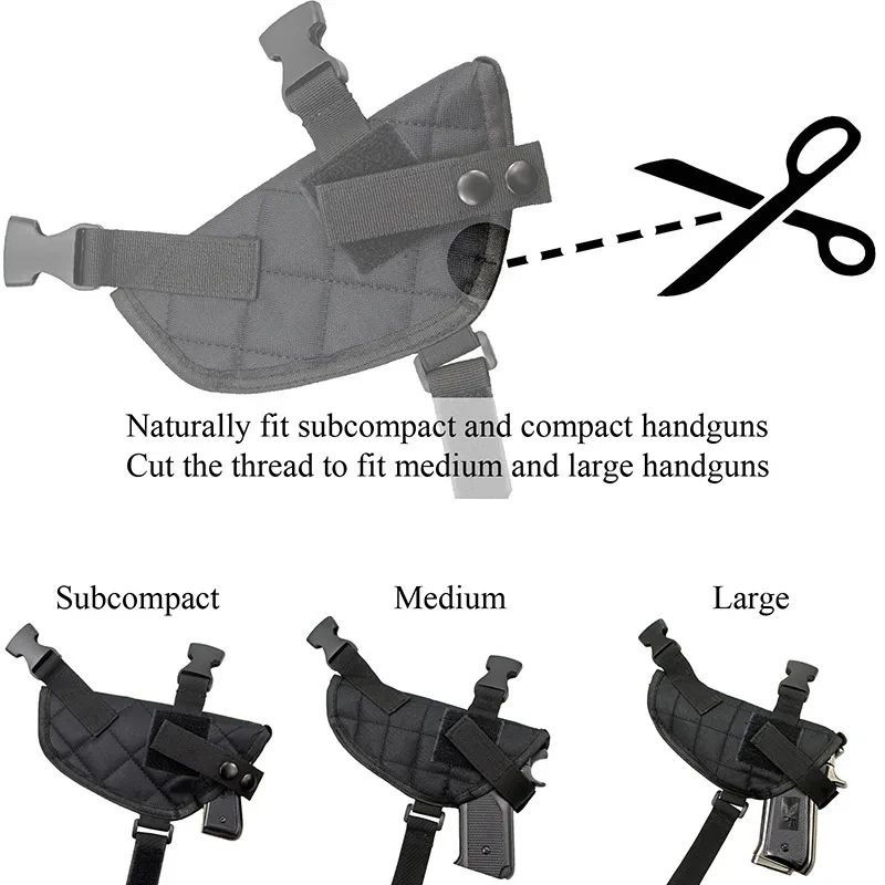 Universal Shoulder Pistol Holster Left Right Hand Adjustable