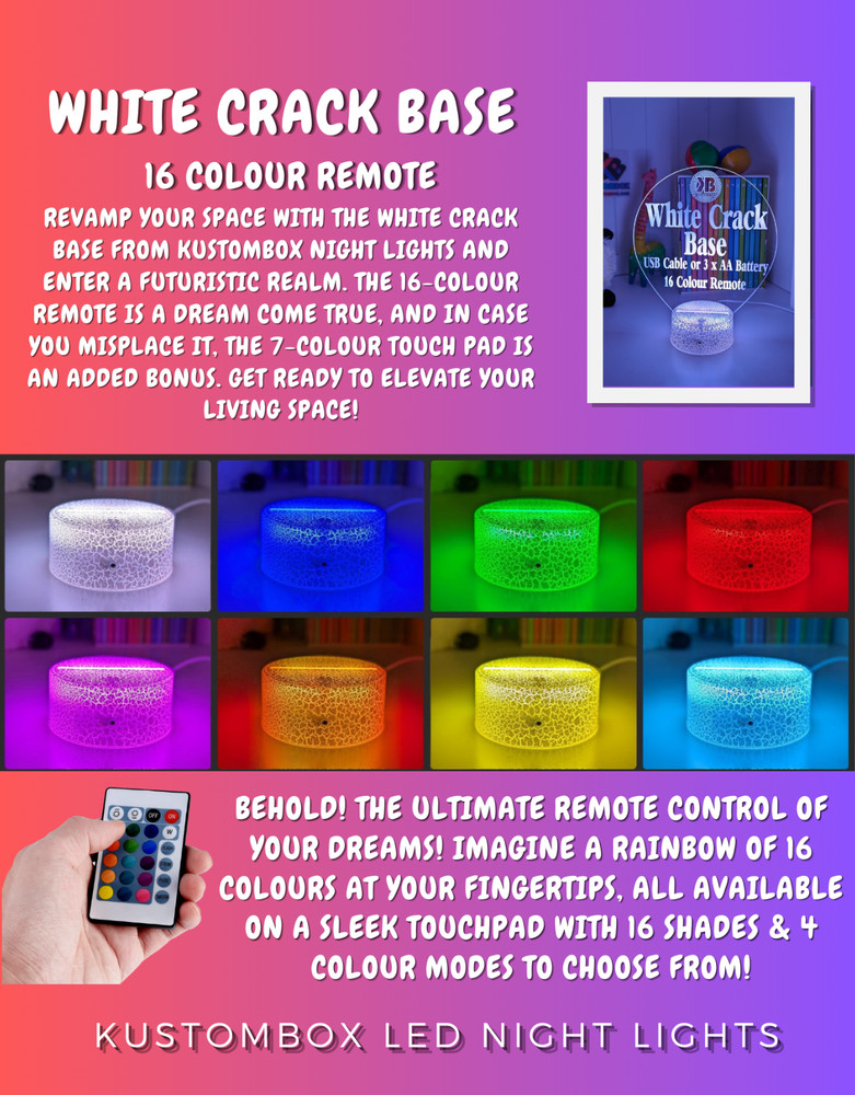 ROBOT PERSONALISED NAME 3D LED Night Light Battery USB Colour Changing Room Lamp