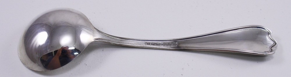 SSMC Sterling Bouillon Spoon Blossom 1909