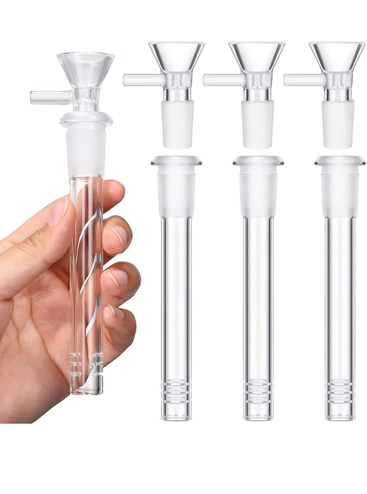 4Pack  5" (insert 3.8'') Downstem +14mm Male Round Bowl