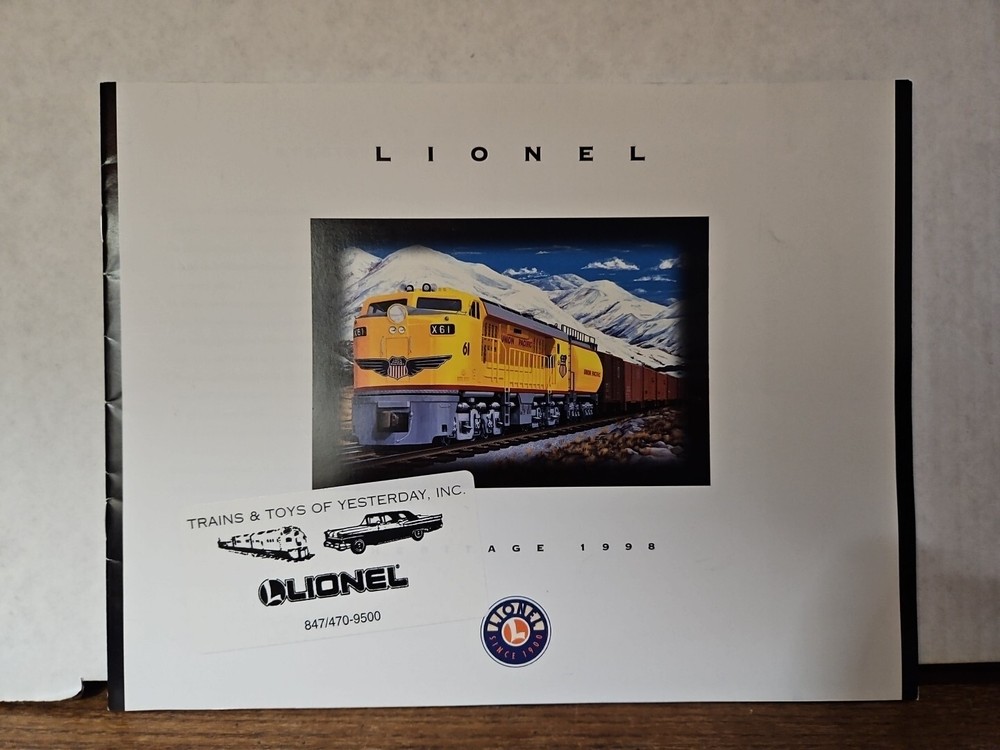 LIONEL 1998 Heritage Catalog