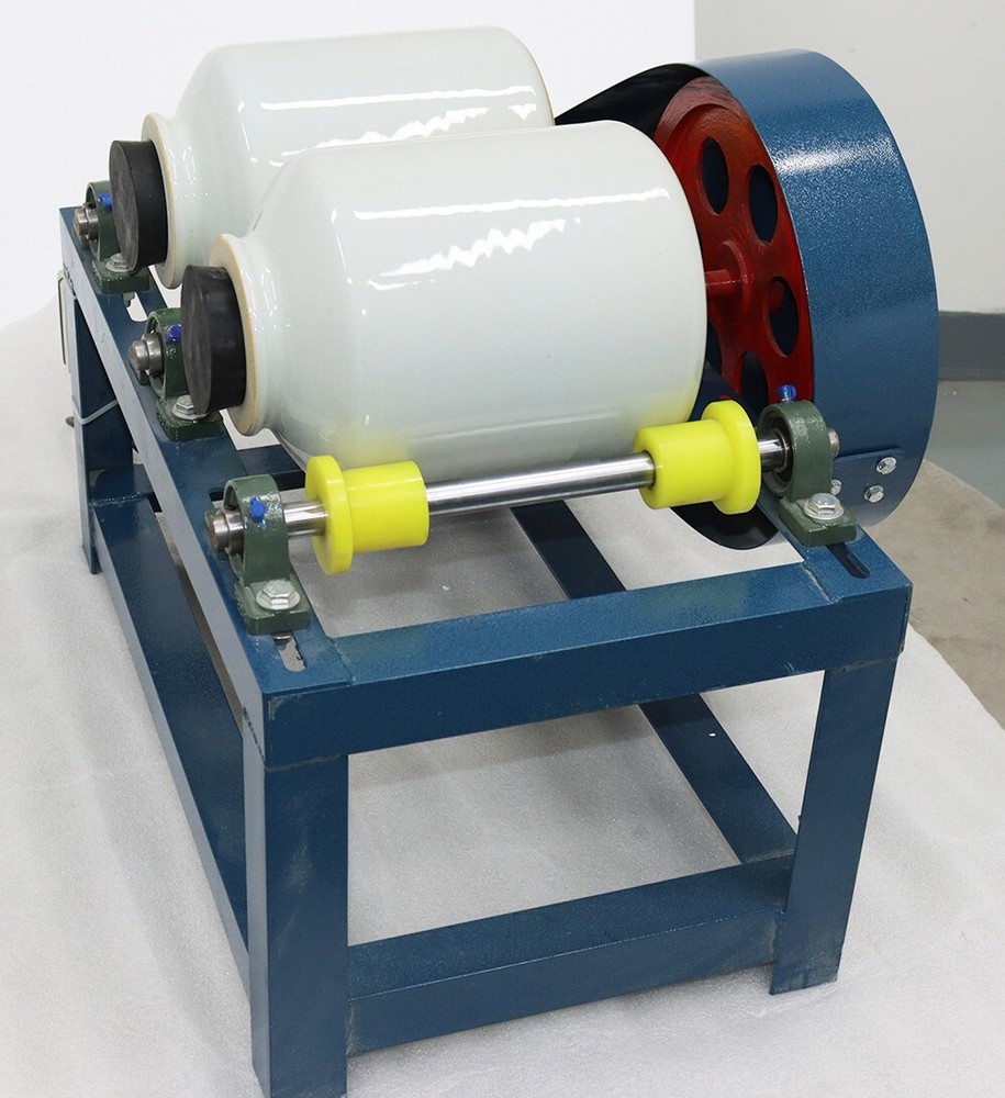 Lab Ceramic Ball Mill Grinding Machine 2*5L Horizontal Grinder for Links Glazes