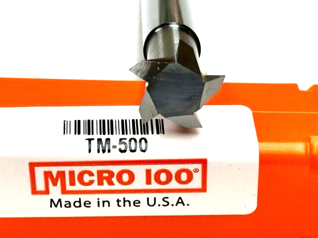 1/2" Dia. MICRO 100 TM-500 Thread Mill Multi Point Single Profile Solid Carbide