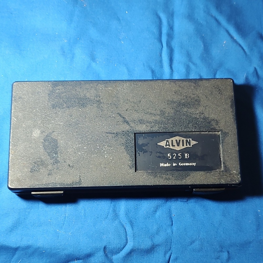 ALVIN 525B Precision Drawing Instruments Set Made in Germany Drafting Compass