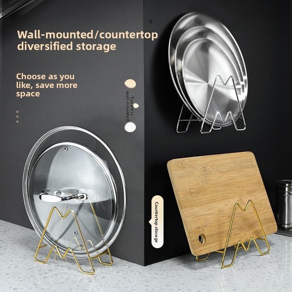 Stainless Steel Cutting Board Rack with Separate Divided Slots for Stability