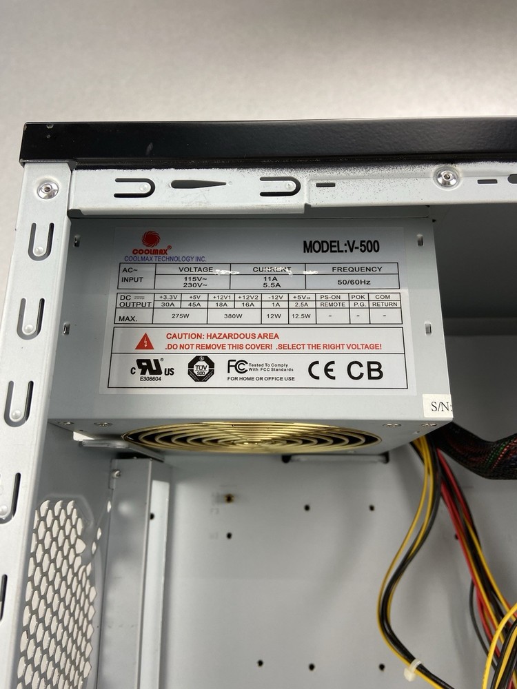 Cooler Master Centurion 5 ATX Mid Tower Computer Case CoolMax V-500 500W PSU