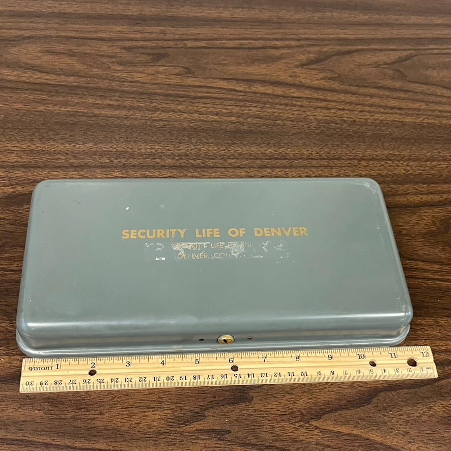 VTG Metal Latching Cash Box Tool Box Document Box Storage Security Life Denver