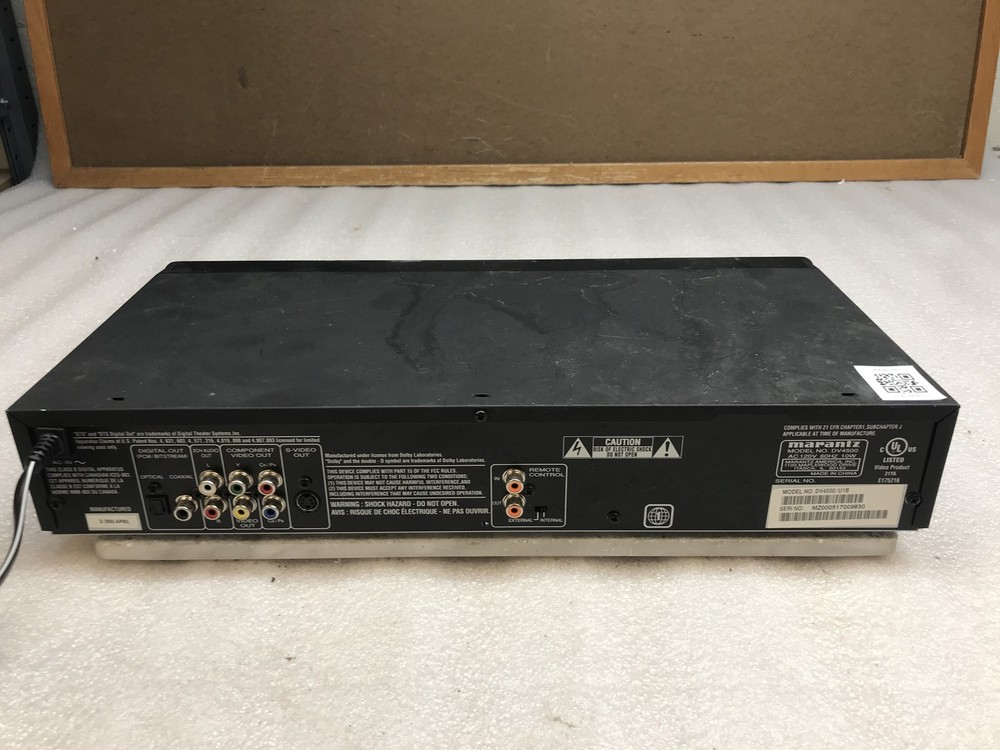 MARANTZ DV4500 DVD Player No Remote Included Tested and Functional