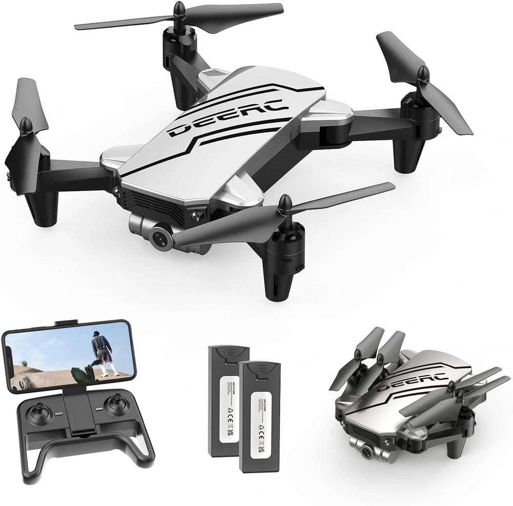 DEERC D20/D96 Mini RC Drone HD FPV Camera Foldable RC Quadcopter for Kids Gift 。