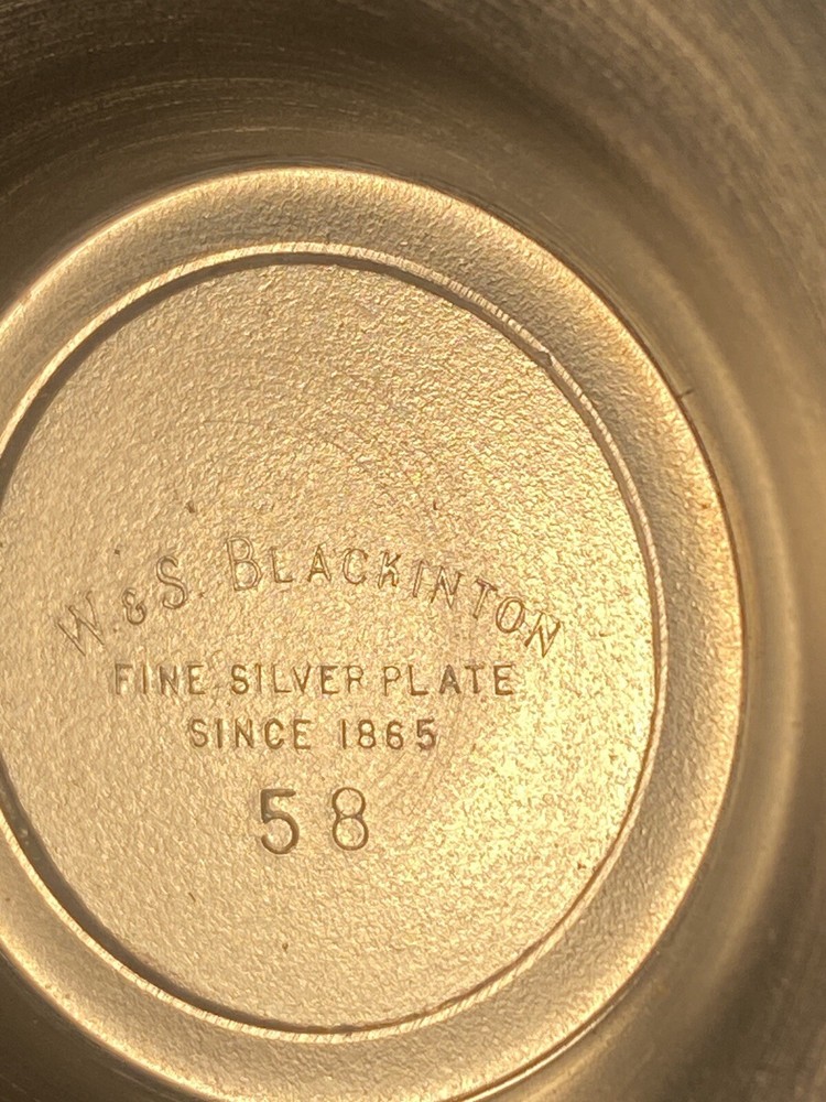 Blackington Creamer & Sugar Fine Silver Plate MCM