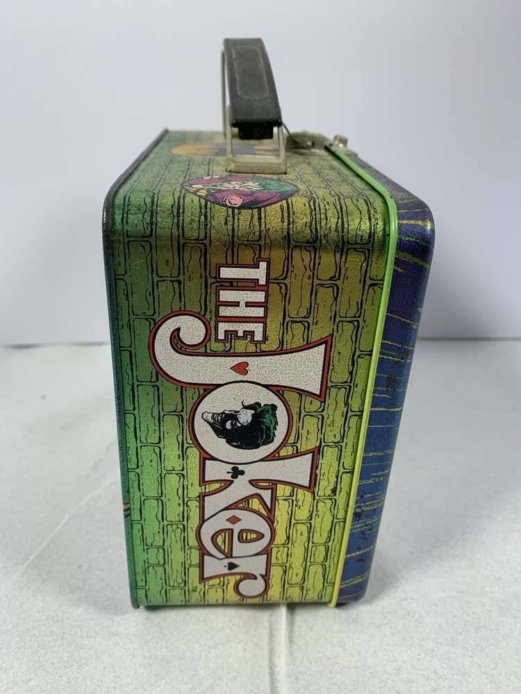 Batman and Joker Metal Lunch Box Graphics Inside 2000 RIX