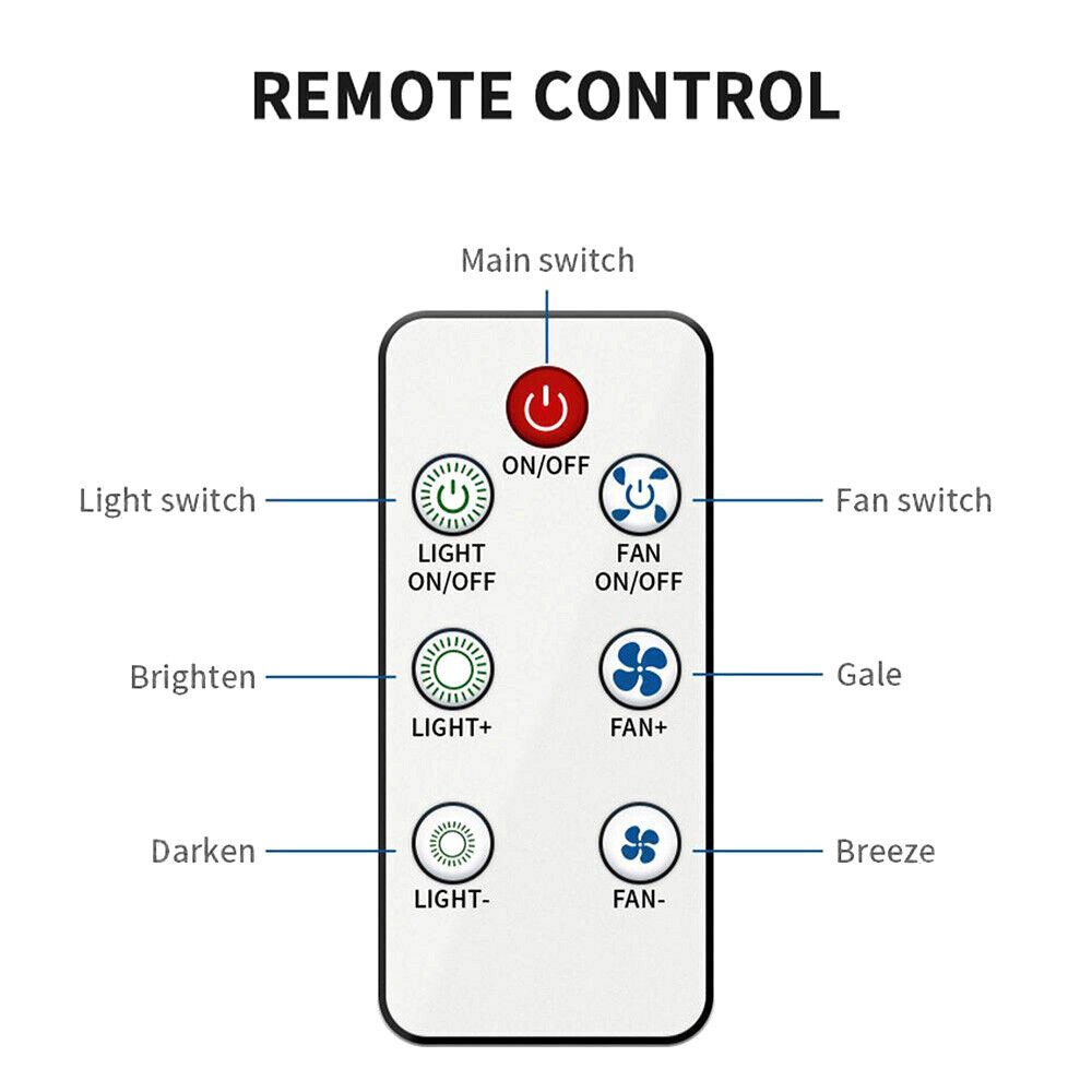 Socket Ceiling Fans with Light and Remote- Socket Fan light with Dimmable Led K1