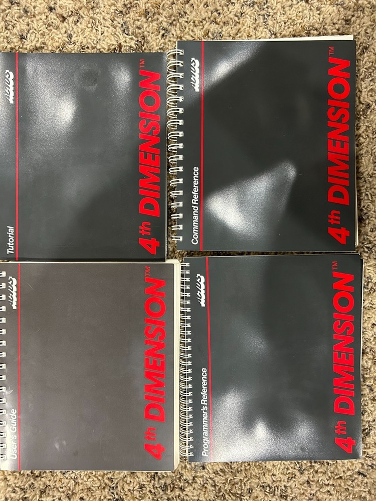 ACIUS 4th Dimension Relational Database For Macintosh Software Vintage 1989 FULL