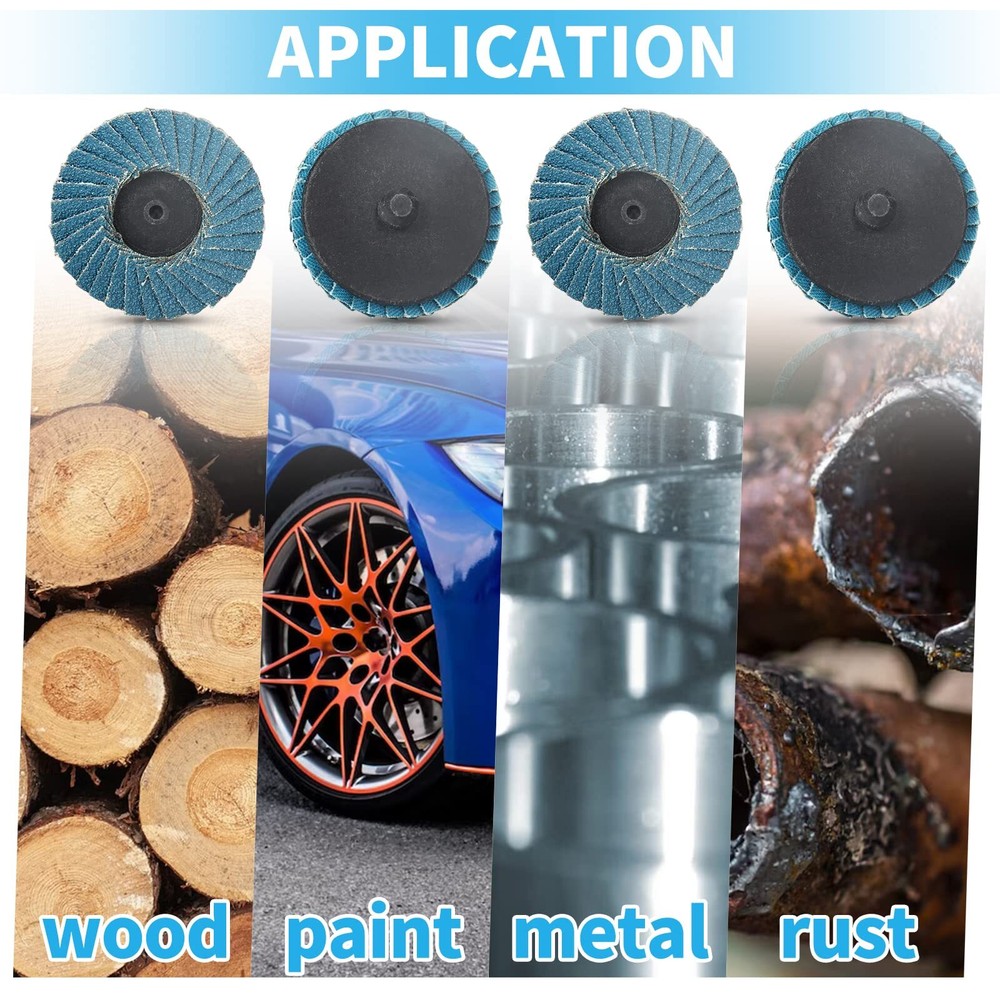 9 Pcs 2 Inch Quick Change Sanding Discs with Disc Pad Holder for Rotary Tools