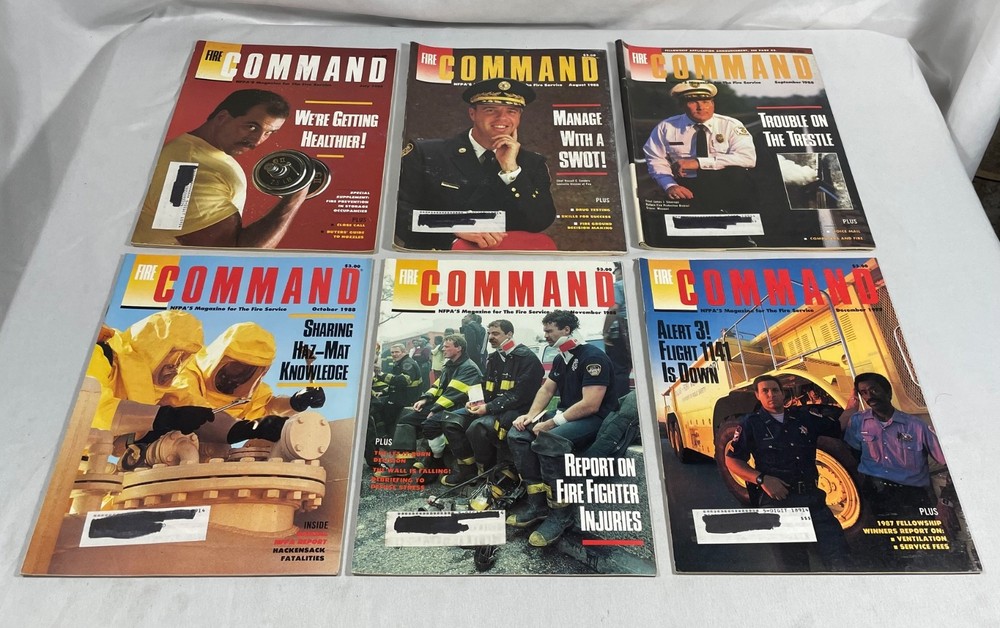 FIRE COMMAND magazine l2 issues from 1988