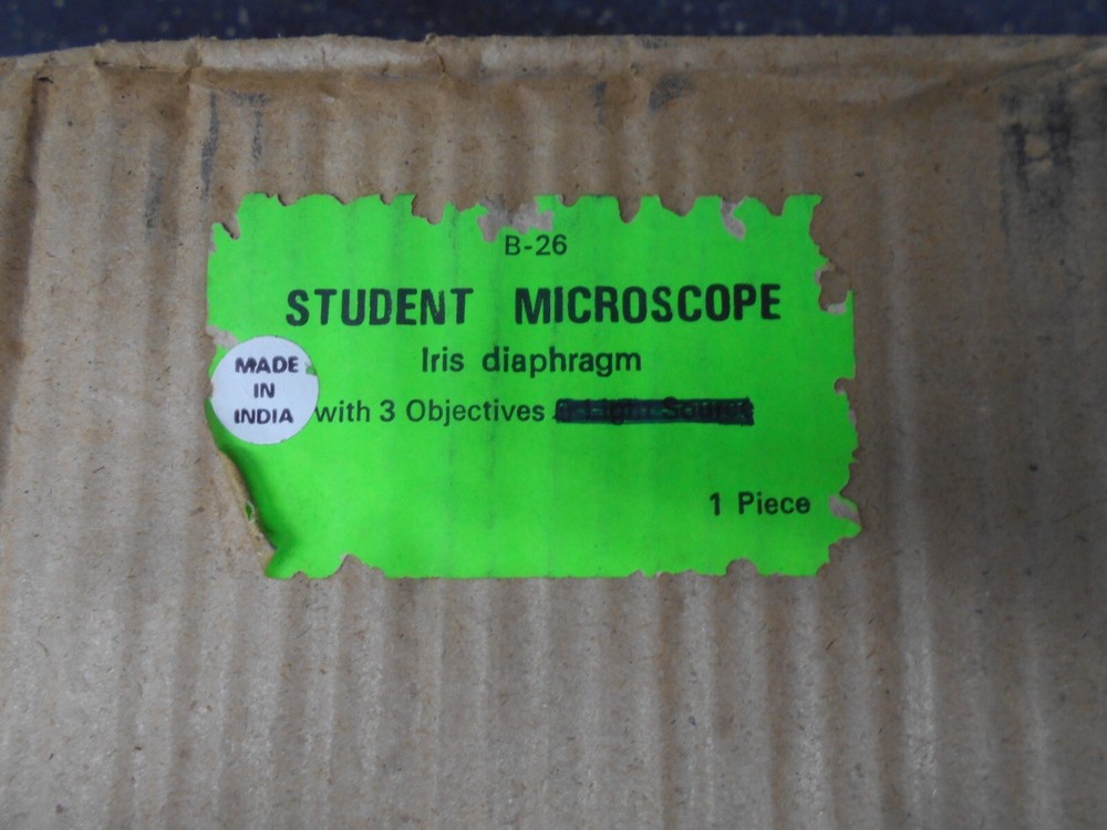 Student Microscope w/ 3 Objectives B-26 4x10x10